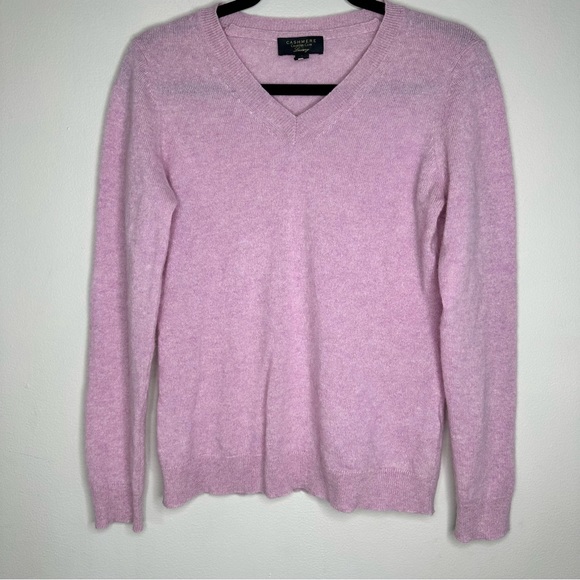 Charter Club Sweaters - Charter Club Women’s Pink 100% Cashmere V-Neck Sweater Size S